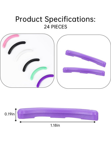 Almohadillas de Rizador de Pestañas Revlon 24PCS Silicona