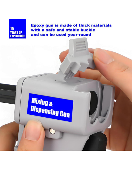 Pistola de Pegamento AB SoKalChw 50ml 1:1/2:1 con Boquillas