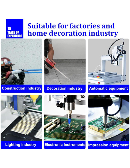 Pistola de Pegamento AB SoKalChw 50ml 1:1/2:1 con Boquillas