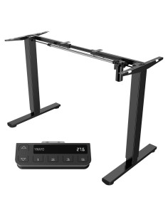 Escritorio de Pie Ajustable YIHAYO Negro, Marco Expandible 70-115 cm