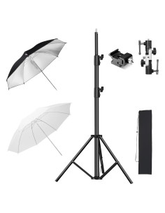 Kit de Iluminación Fotográfica Soonpho con Paraguas 109cm