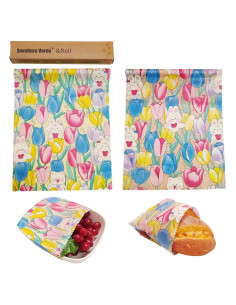 Rollo de Envoltura de Cera de Abeja Ecológica 2 Unidades 84x25cm