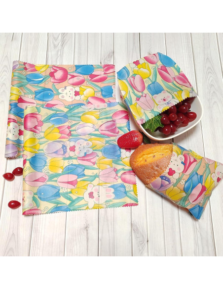 Rollo de Envoltura de Cera de Abeja Ecológica 2 Unidades 84x25cm