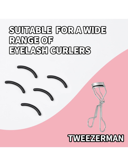 48 Almohadillas de Silicona para Rizador de Pestañas Tweezerman