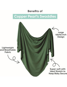 Manta de Envolver Copper Pearl Denim 116.8x116.8 cm Suave 2