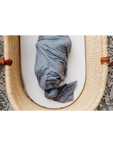 Manta de Envolver Copper Pearl Denim 116.8x116.8 cm Suave