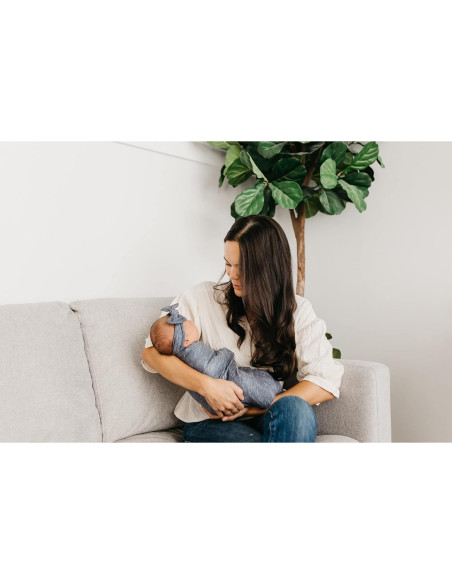 Manta de Envolver Copper Pearl Denim 116.8x116.8 cm Suave