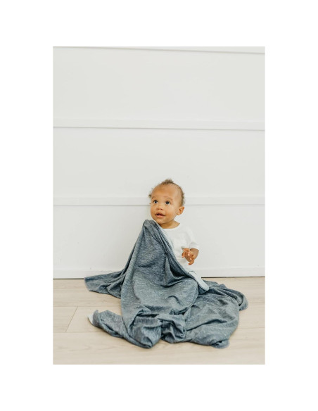 Manta de Envolver Copper Pearl Denim 116.8x116.8 cm Suave