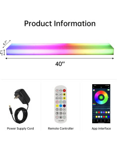 Estante de Botellas Iluminado LED Cimcame 40 Pulgadas Control Remoto 2