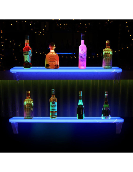 Estante de Botellas Iluminado LED Cimcame 40 Pulgadas Control Remoto