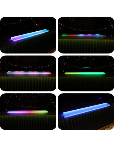 Estante de Botellas Iluminado LED Cimcame 40 Pulgadas Control Remoto