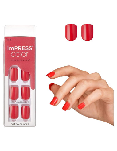 KISS imPRESS Manicura Press-On Gel Corally Crazy 30 Uñas