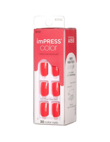 KISS imPRESS Manicura Press-On Gel Corally Crazy 30 Uñas