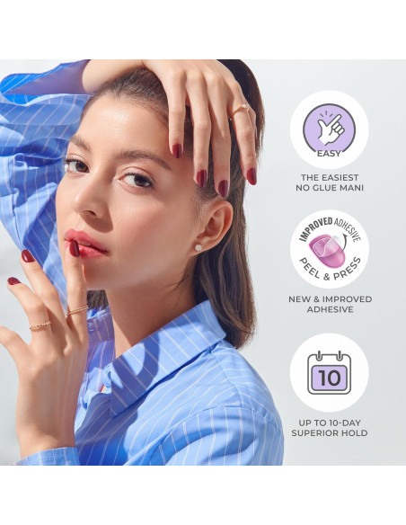 KISS imPRESS Manicura Press-On Gel Corally Crazy 30 Uñas