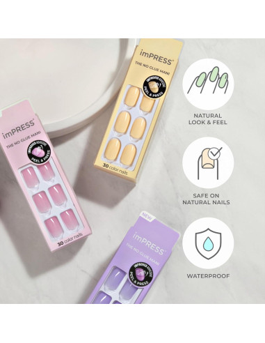 KISS imPRESS Manicura Press-On Gel Corally Crazy 30 Uñas