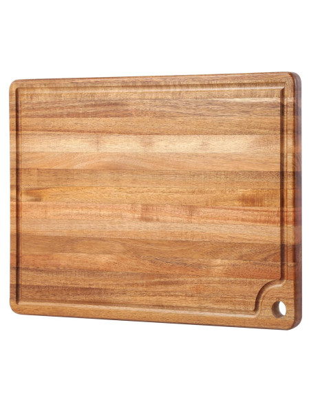 Tabla de Cortar Grande de Madera de Acacia Caperci 45.72x30.48cm
