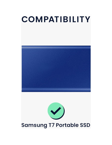 Funda de Silicona kwmobile para Samsung T7 SSD Portátil - Negra