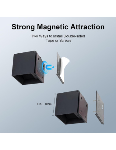 Luz de Pared con Sensor de Movimiento SURPALIG 6000mAh LED Negro