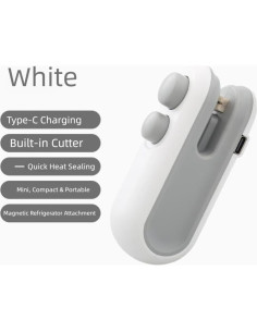 Mini Sello de Bolsa Portátil FK-01 Azul - Sello y Cortador 2 en 1 2