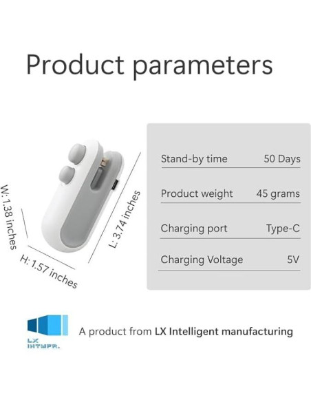 Mini Sello de Bolsa Portátil FK-01 Azul - Sello y Cortador 2 en 1