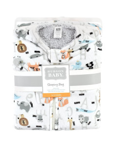 Saco de Dormir Hudson Baby Piel de Mink 0-6 Meses Animales 2