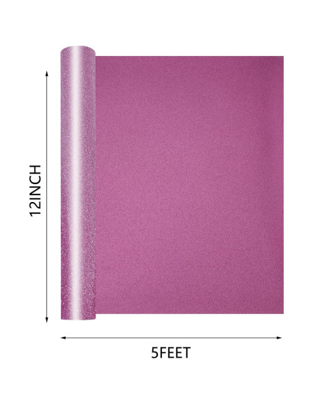 Vinilo de Transferencia de Calor HTV Brillante Morado 30.48x152.4cm SHOMKIEE