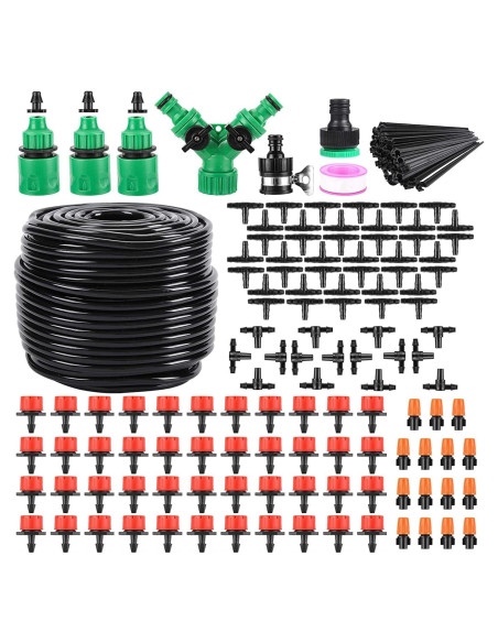 Kit de Riego por Goteo 50m GCNBCNB para Jardín y Patio