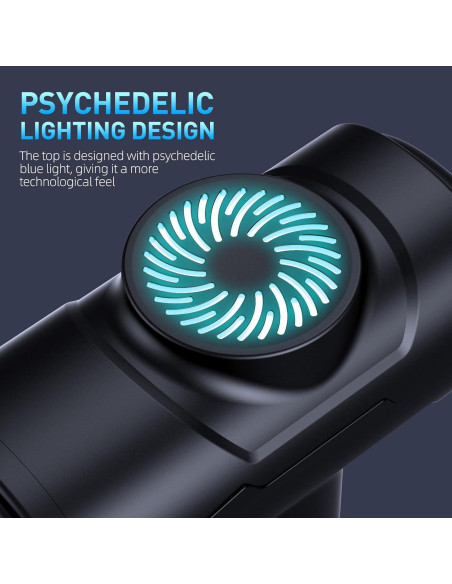 Pistola de Masaje SORUDEL con 7 Cabezas y 6 Velocidades