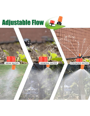 Kit de Riego por Goteo 50m GCNBCNB para Jardín y Patio