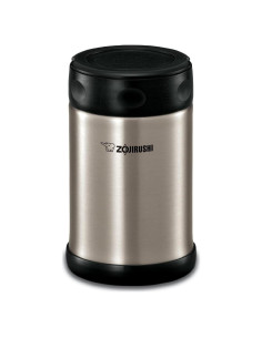 Tarro de Comida Aislado Zojirushi 482 ml Negro Acero Inoxidable