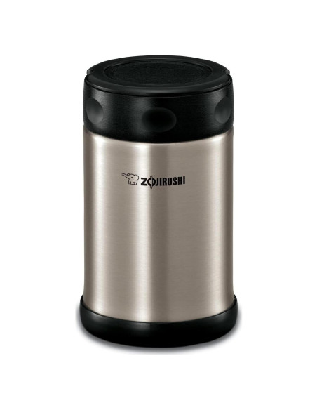 Tarro de Comida Aislado Zojirushi 482 ml Negro Acero Inoxidable