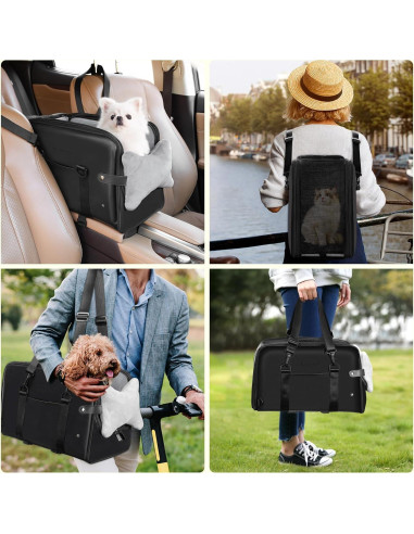 Asiento Elevador para Perros PetsHome Negro 42x22x26cm