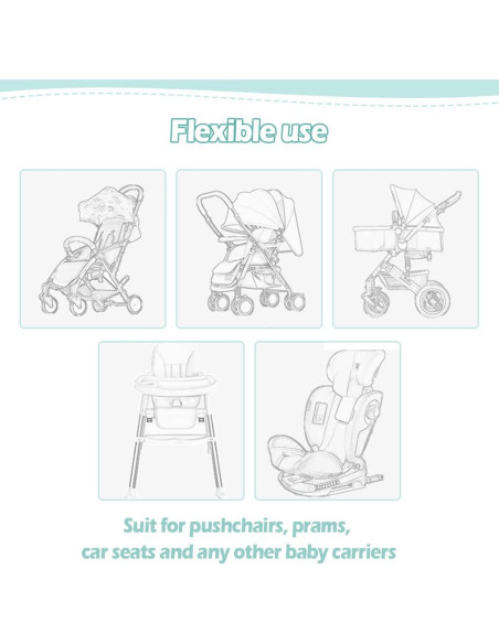 Almohada de Soporte para Cabeza y Cuerpo KAKIBLIN Gris