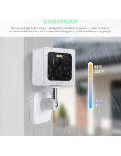 Cámara de Seguridad EDSACE Wi-Fi 2K IP65 con Visión Nocturna 2