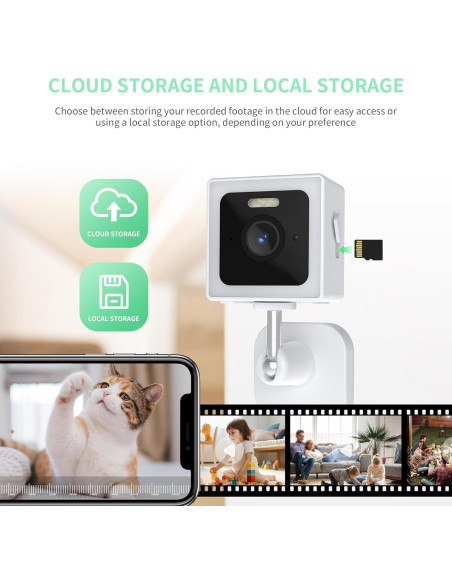 Cámara de Seguridad EDSACE Wi-Fi 2K IP65 con Visión Nocturna