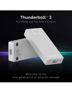 Caja Aluminio Sabrent M.2 NVMe Thunderbolt 3 Sin Herramientas 2