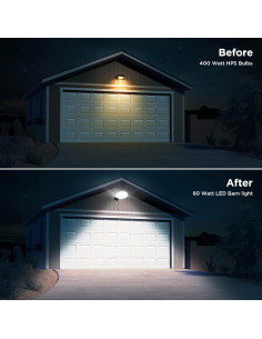 Luz de Granero LED Deerdance 80W 10000LM IP65 Anochecer a Amanecer 2