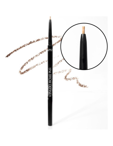 Lápiz Definidor de Cejas Palladio Beauty Marrón Ceniza