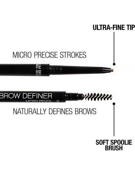 Lápiz Definidor de Cejas Palladio Beauty Marrón Ceniza