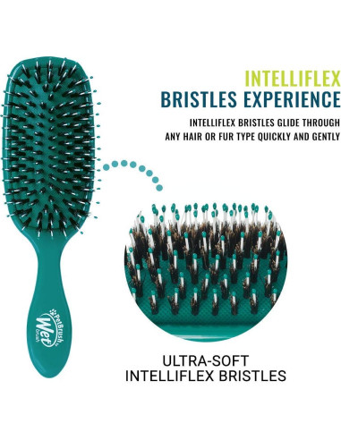 Cepillo Desenredador Wet Brush para Mascotas Verde Azulado