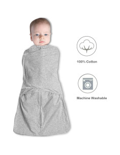 Saco de Sueño Swaddle QIAN QUE 3-6 Meses Algodón Orgánico 2