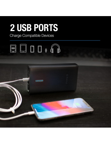 Arrancador de Coche Portátil TYPE S 1000A 8000mAh USB LED