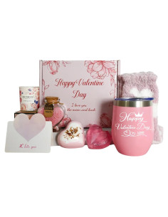 Set de Regalo Spa Rosa con Vaso Aislante y Accesorios