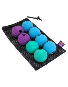 Pelotas Chew King para Perros 6.35 cm Caucho Natural 8 Unidades