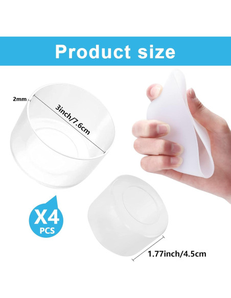 4 Botines de Silicona DGYJJZ para Stanley 40oz y 30oz