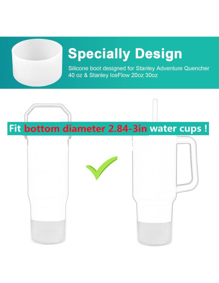 4 Botines de Silicona DGYJJZ para Stanley 40oz y 30oz