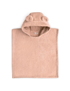 Toalla Poncho para Niños Mushie Rosa 100% Algodón Orgánico