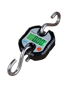 Báscula Colgante Digital Mougerk 150 kg Pantalla LCD Negra