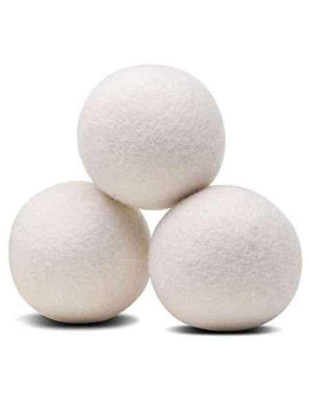 Pack de 3 Bolas de Secadora de Lana Mili Felt Ecológicas 7 cm