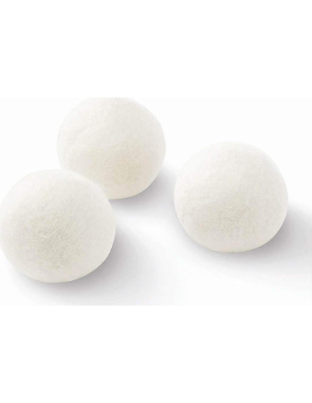 Pack de 3 Bolas de Secadora de Lana Mili Felt Ecológicas 7 cm